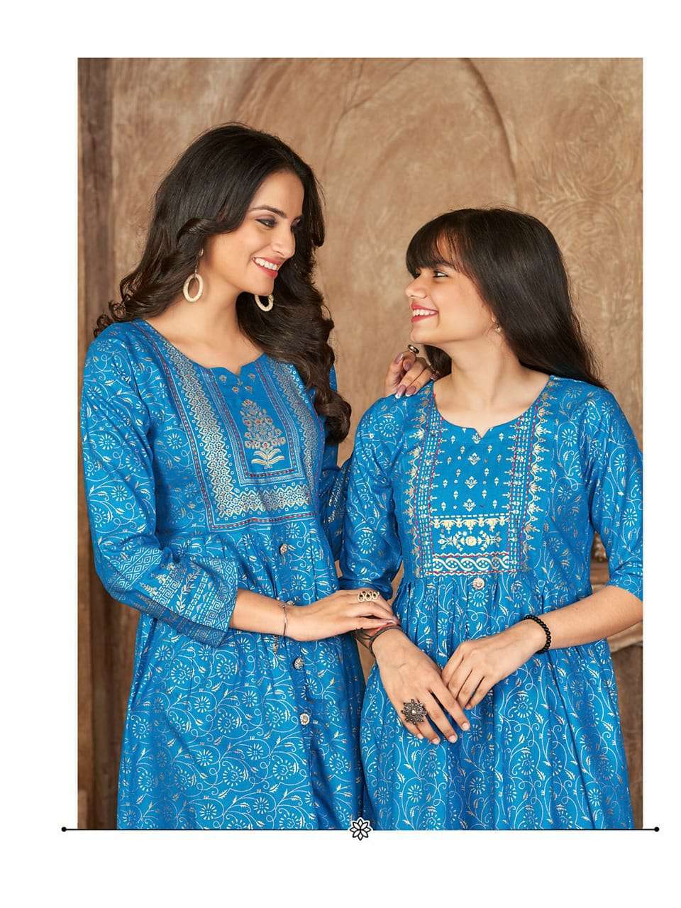 ME & MOM SERIES 1001 TO 1008 KURTI BY HIWA DESIGNER WITH PRINTED RAYON MOM AND DAUGHTER KURTI COMBO ARE AVAILABLE AT WHOLESALE PRICE